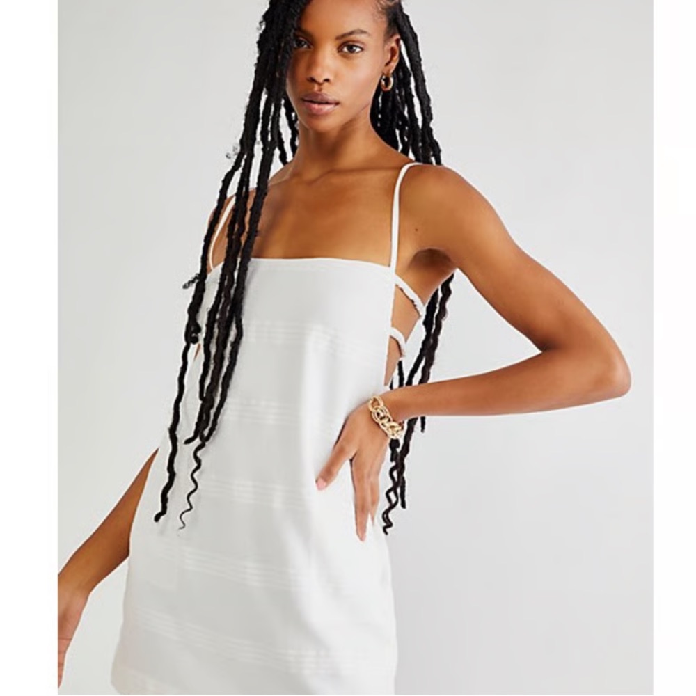 Free People Simone Mini Dress White
